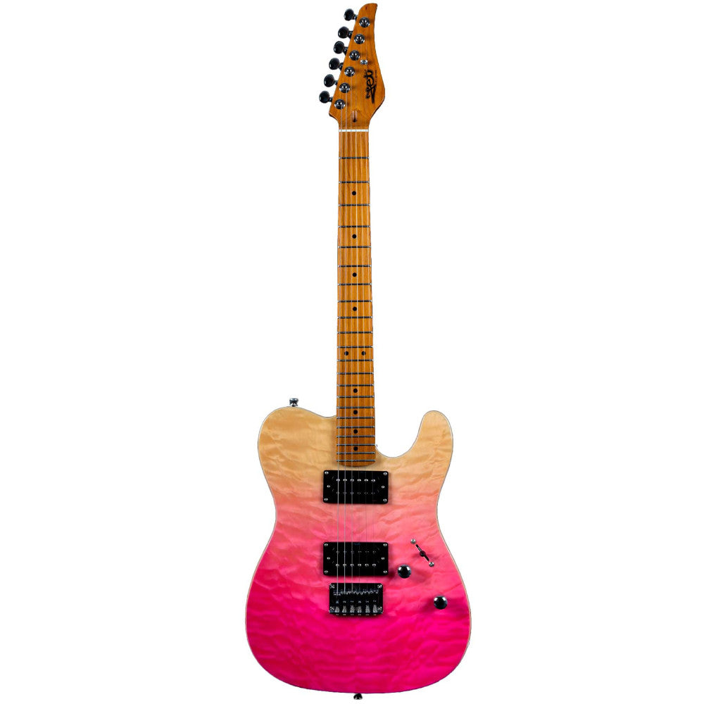 Guitarra Electrica Jet JT450-QTPK Rosa Transparente_01