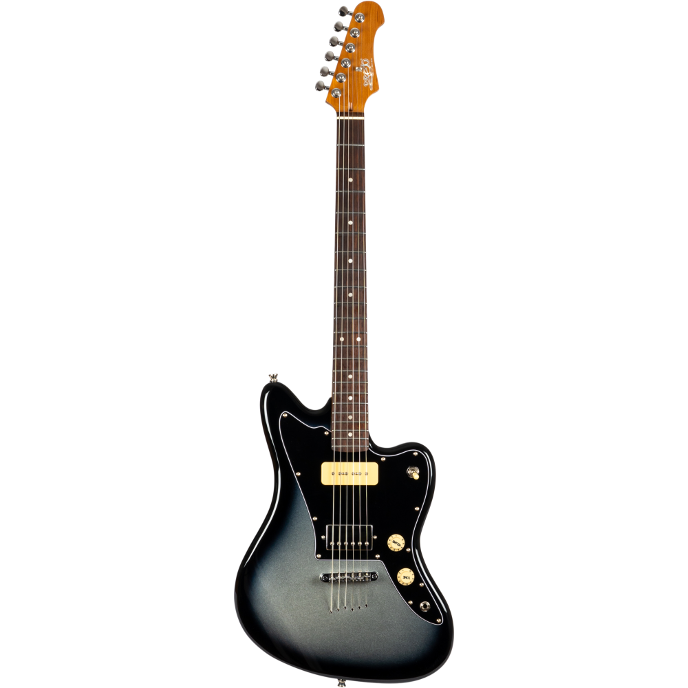 Guitarra Electrica Jet JJ350 Baritone Moonburst Silver Burst_01