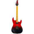 Guitarra Electrica Jet JS1000 Vulcano Transparent Red_01