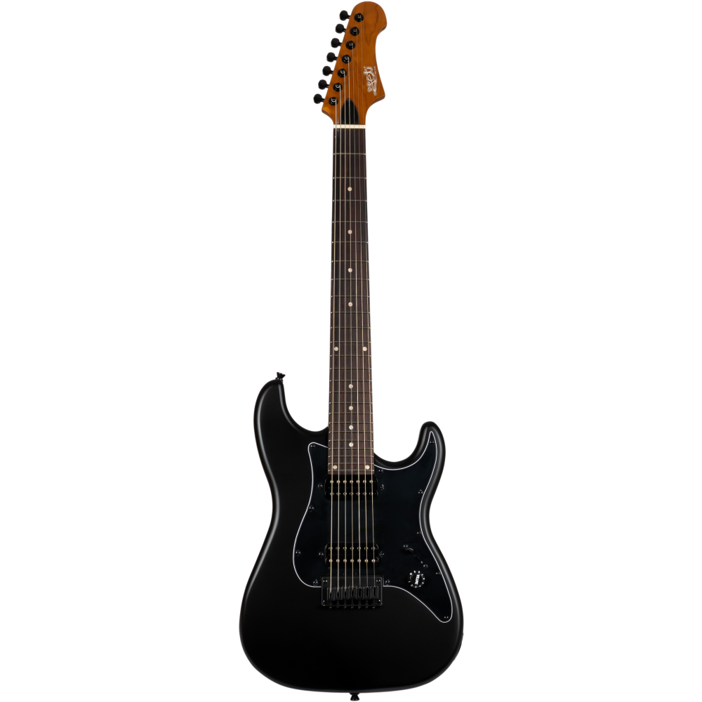 Guitarra Electrica 7 Cuerdas Jet JS407-MBKR Matt Black_01