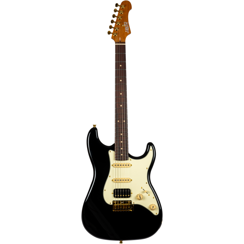 Guitarra Electrica Jet JS480-BKG Black, Gold Hardware_01
