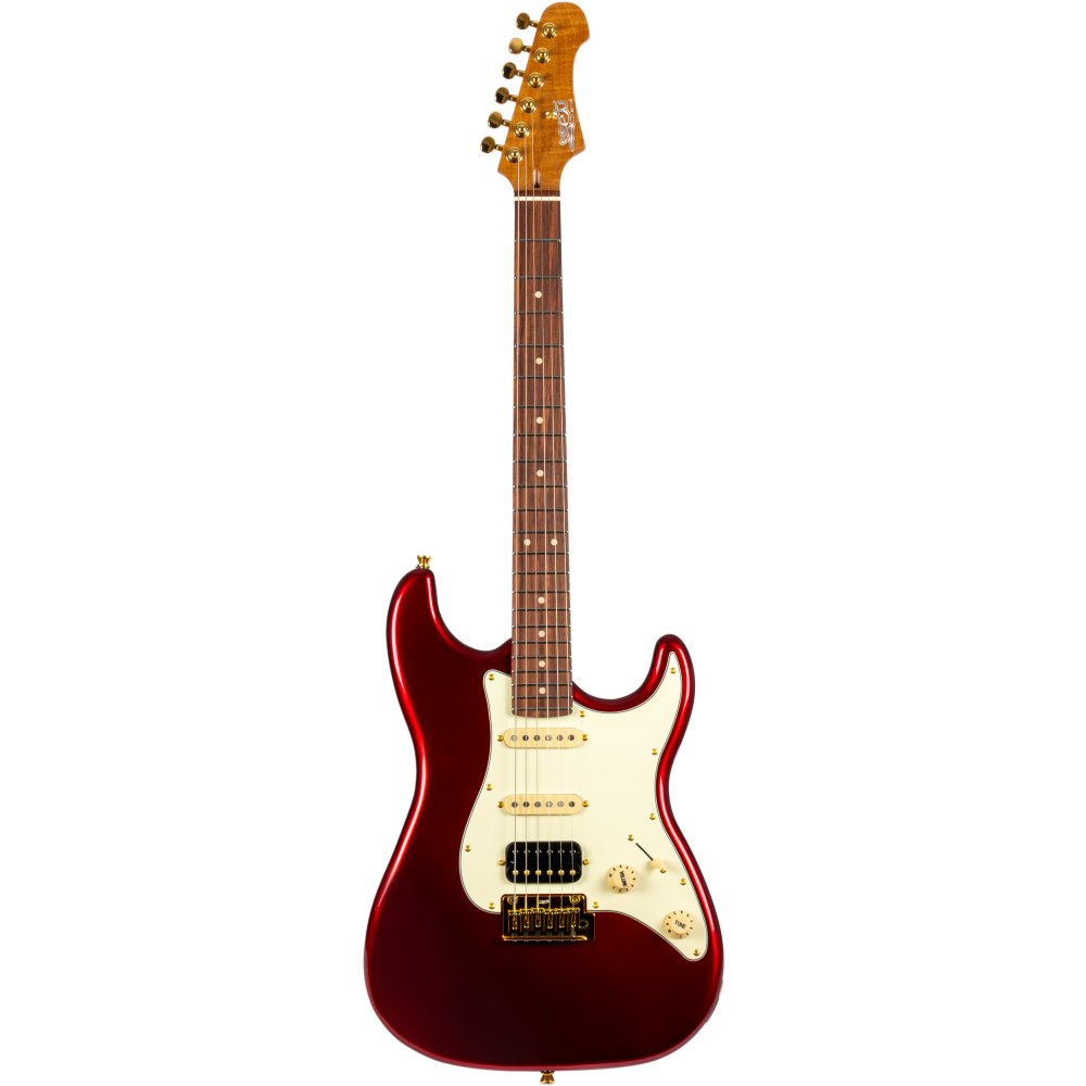 Guitarra Electrica Jet JS480-WRG Red Wine, Gold Hardware_01