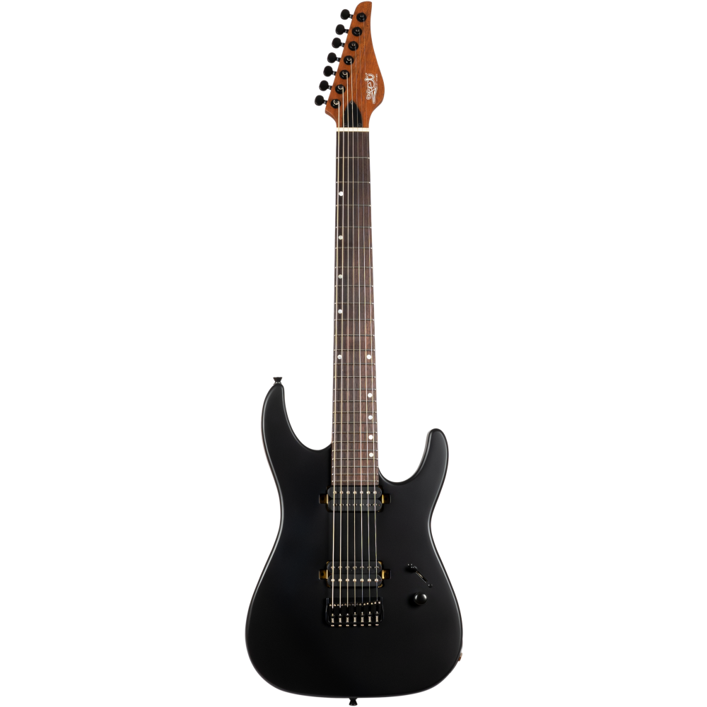 Guitarra Electrica 7 Cuerdas Jet JS507 Stygian Satin Black_01