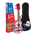 Ukelele Soprano Octopus UK-205UJR Union Jack Roja