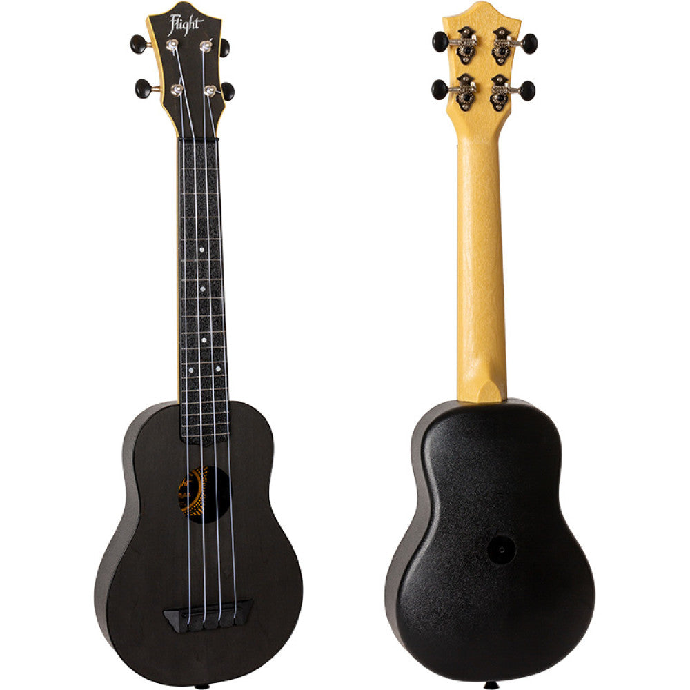 Ukelele Soprano Escala Concierto Flight Travel TUSL-35BK Negro_02