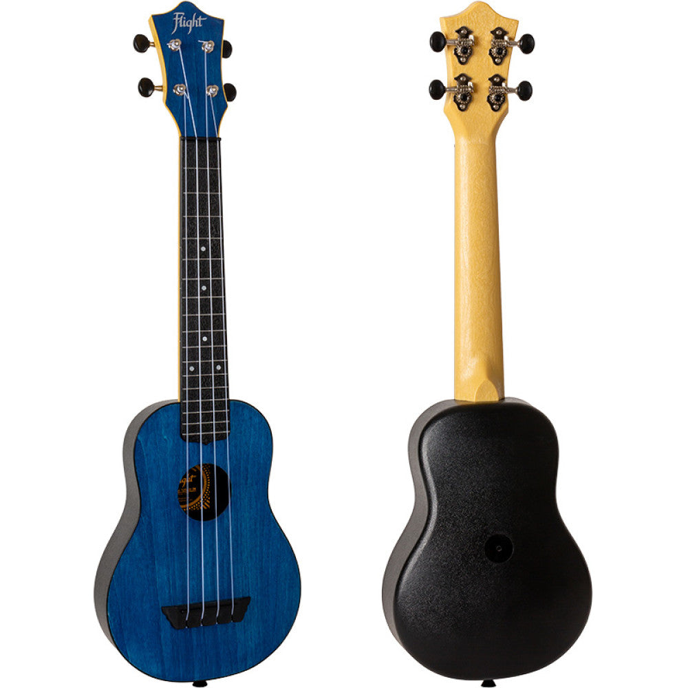 Ukelele Soprano Escala Concierto Flight Travel TUSL-35DB Azul Fuerte_02
