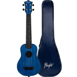 Flight TUSL35DB Travel Concert Scale Soprano Ukulele Strong Blue