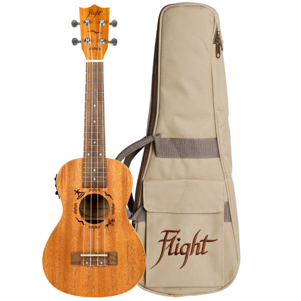 Ukelele Concierto Electroacustico Flight Designer DUC-523CEQ Caoba_01