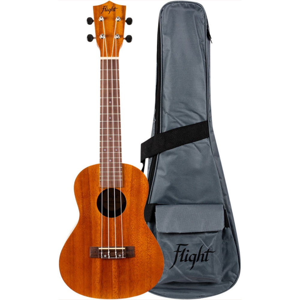 Ukelele Concierto Flight Natural NUC-250 Acacia_02