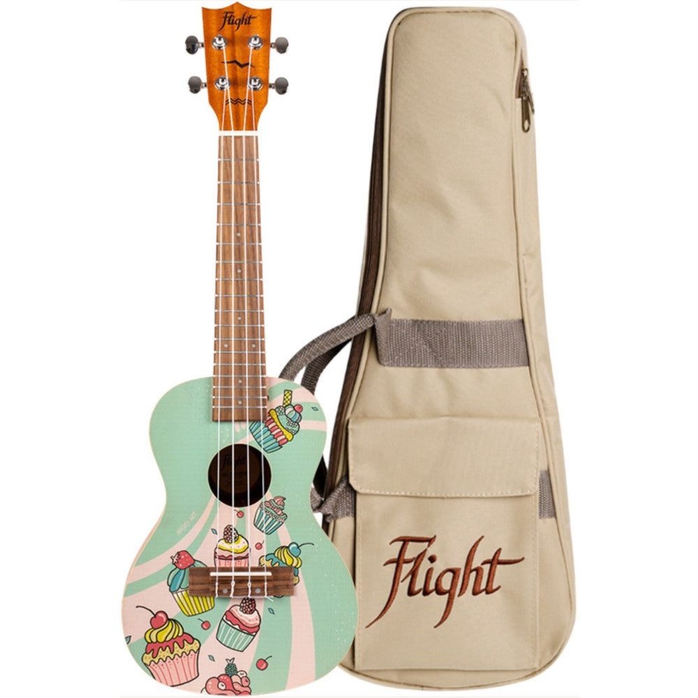 Ukelele Concierto Flight Art AUC-33 Cupcake_01