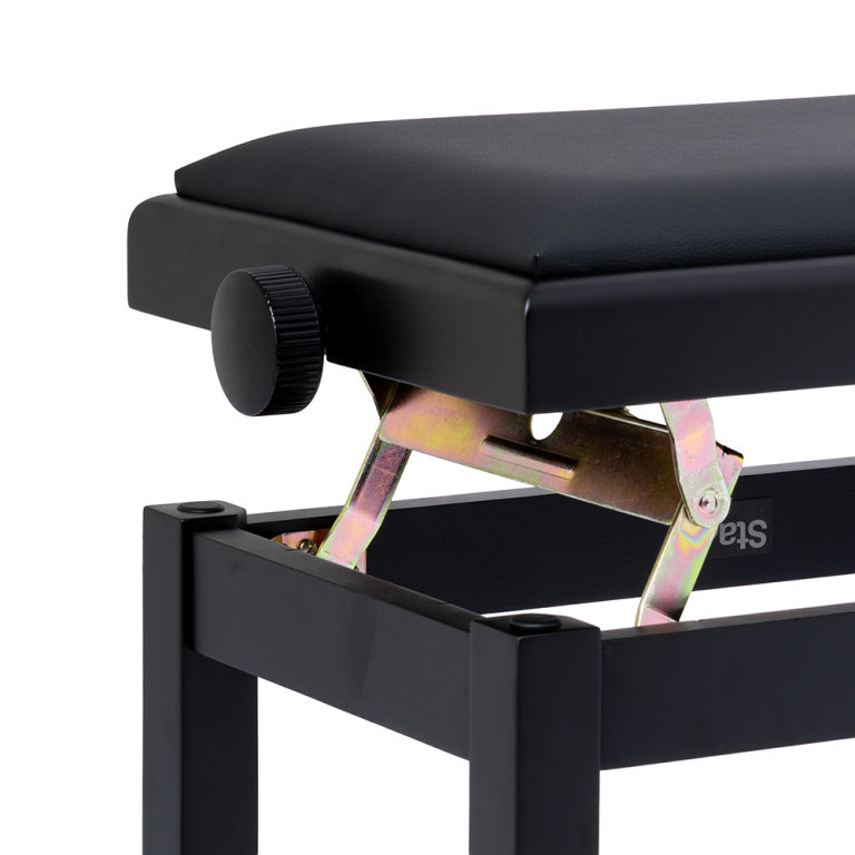 Banqueta Piano Stagg Negro Mate Tapa Vinilo Negro PB06G BKM SBK_05
