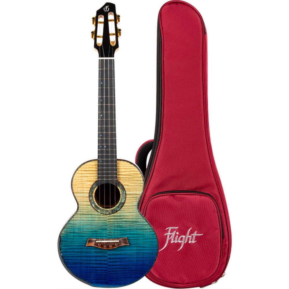 Ukelele Tenor Flight Anniversary A10FM Faded Blue_01