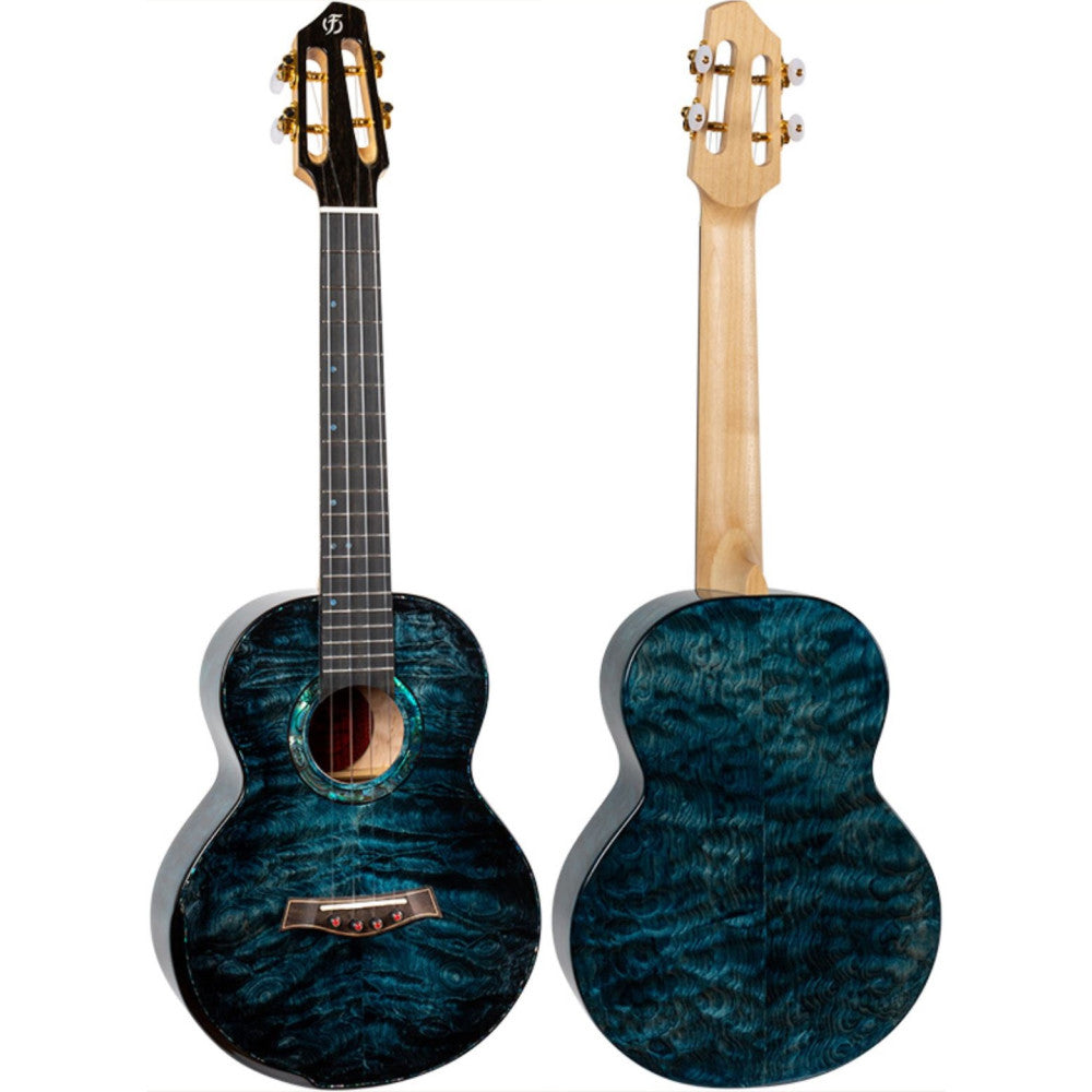 Ukelele Tenor Flight Anniversary A10QM Aqua Blue_02