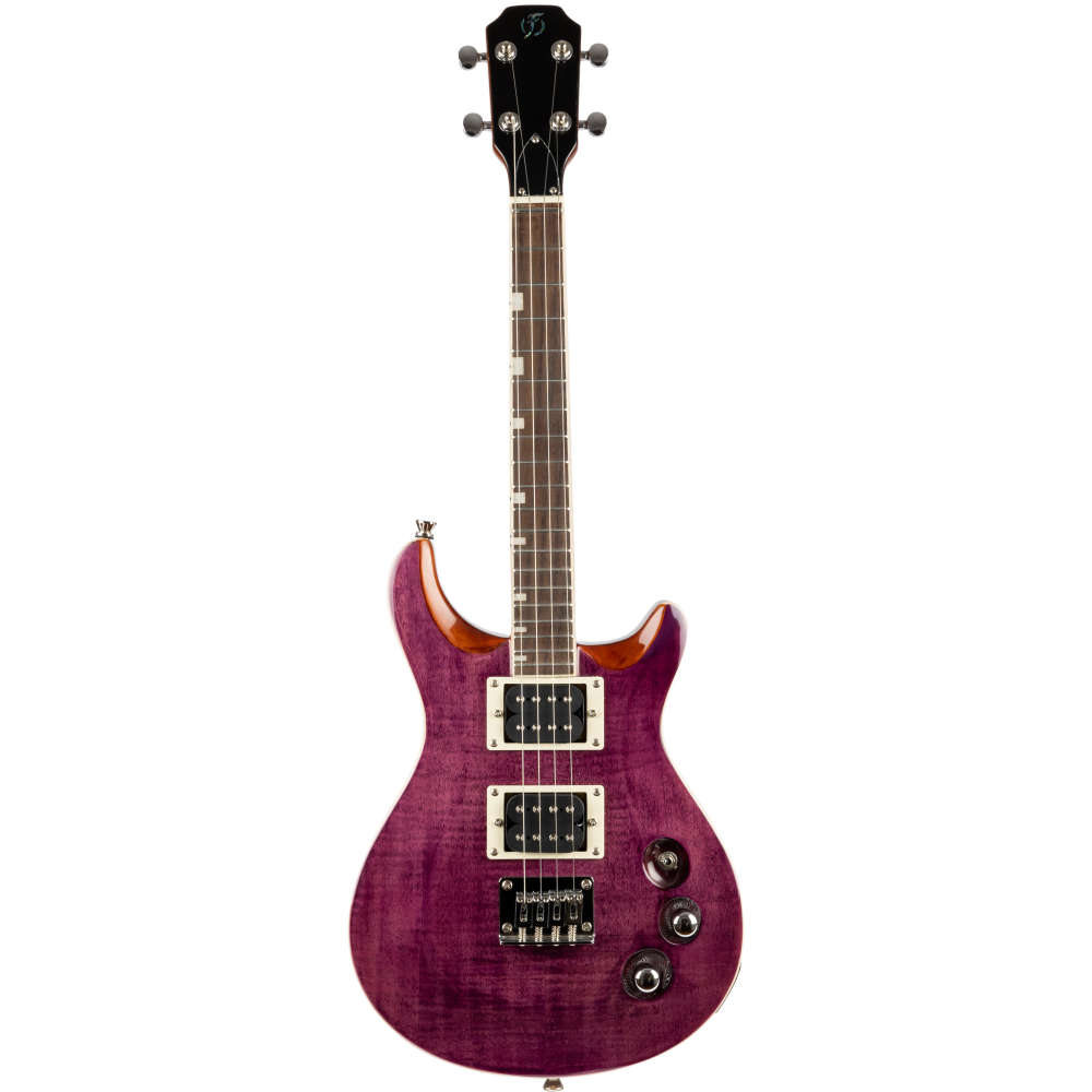 Ukelele Tenor Electrico Flight Rock Vanguard Transparent Purple_02