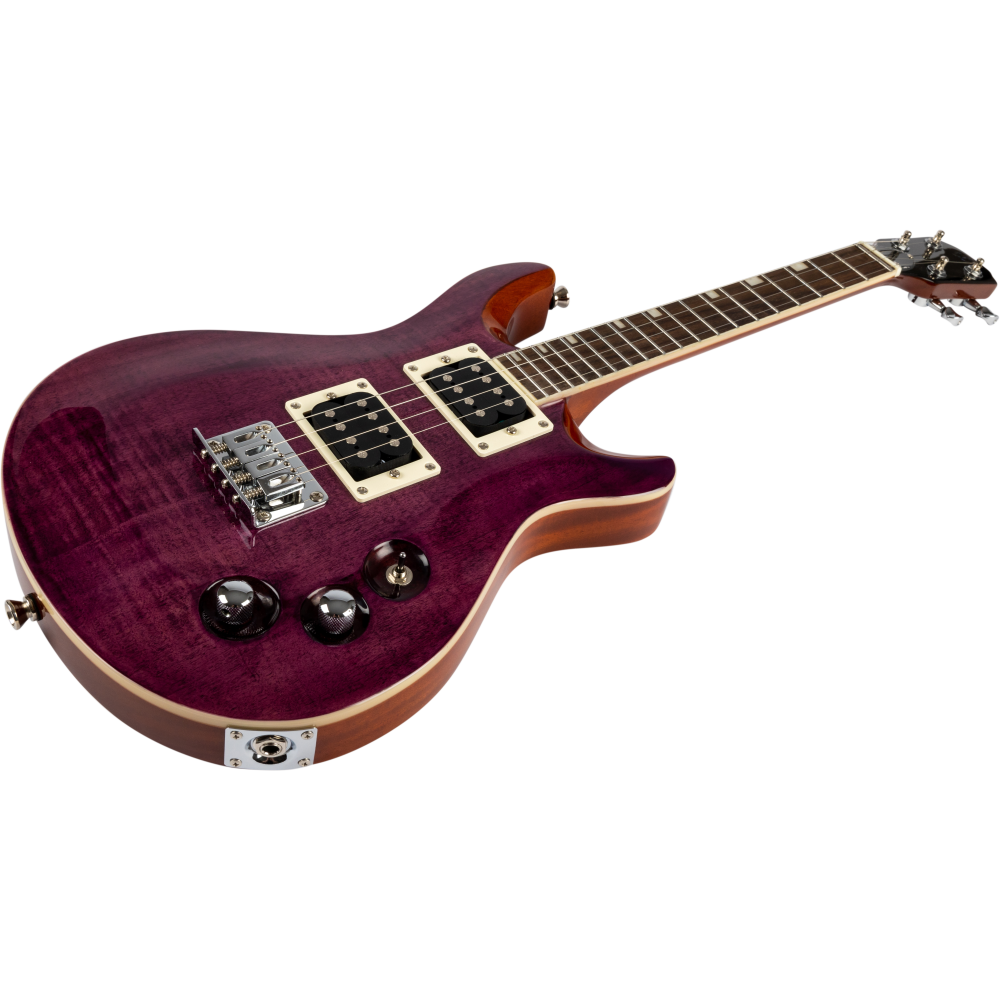 Ukelele Tenor Electrico Flight Rock Vanguard Transparent Purple_05