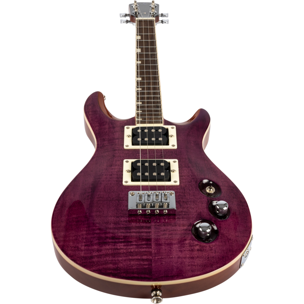 Ukelele Tenor Electrico Flight Rock Vanguard Transparent Purple_06