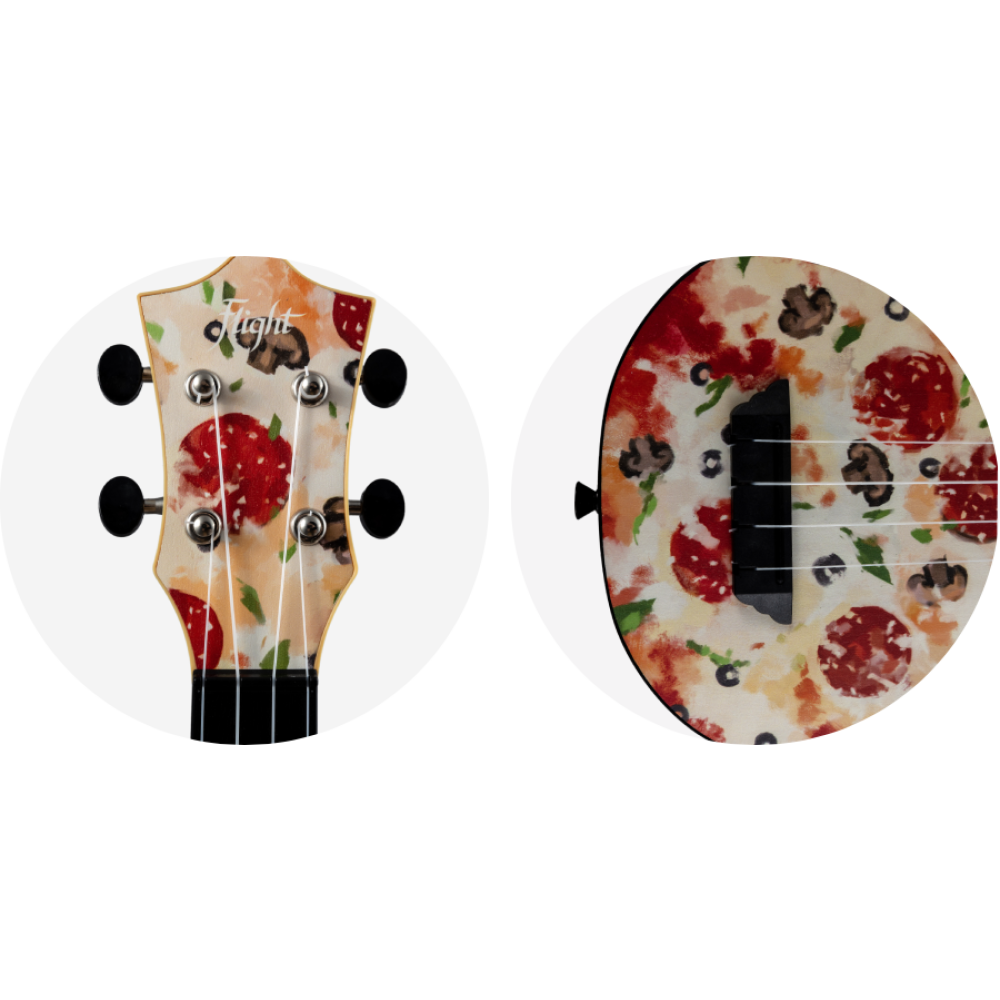 Ukelele Soprano Flight Travel TUS-40 Pizza_03