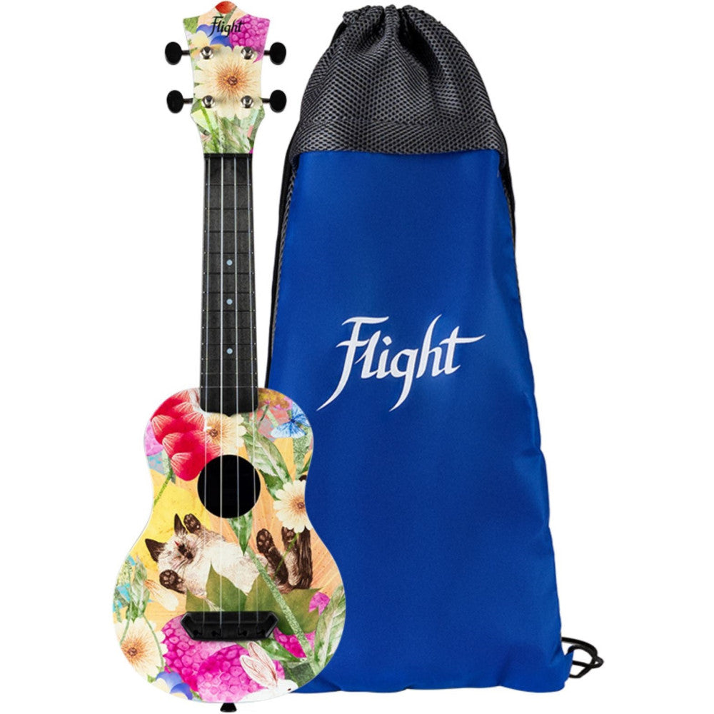 Ukelele Soprano Flight Ultra Travel UTS-42 Summer Cat_01