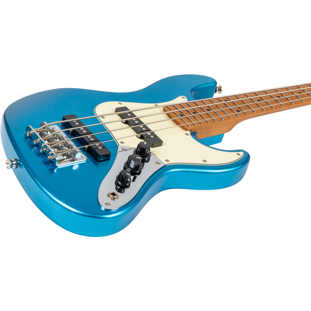Ukelele Bajo Flight Rock Mini Bass LPB Azul Metalico_04