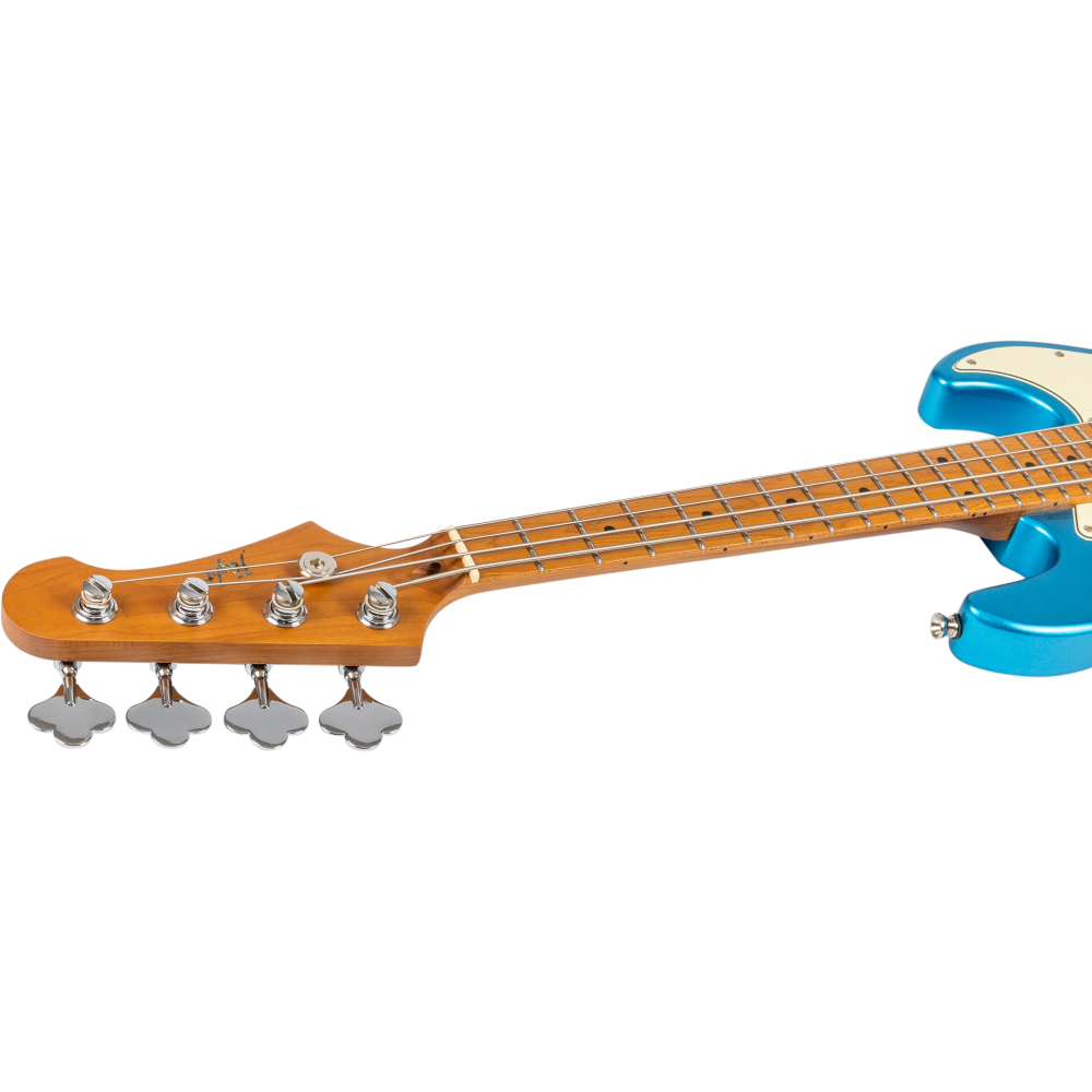 Ukelele Bajo Flight Rock Mini Bass LPB Azul Metalico_06