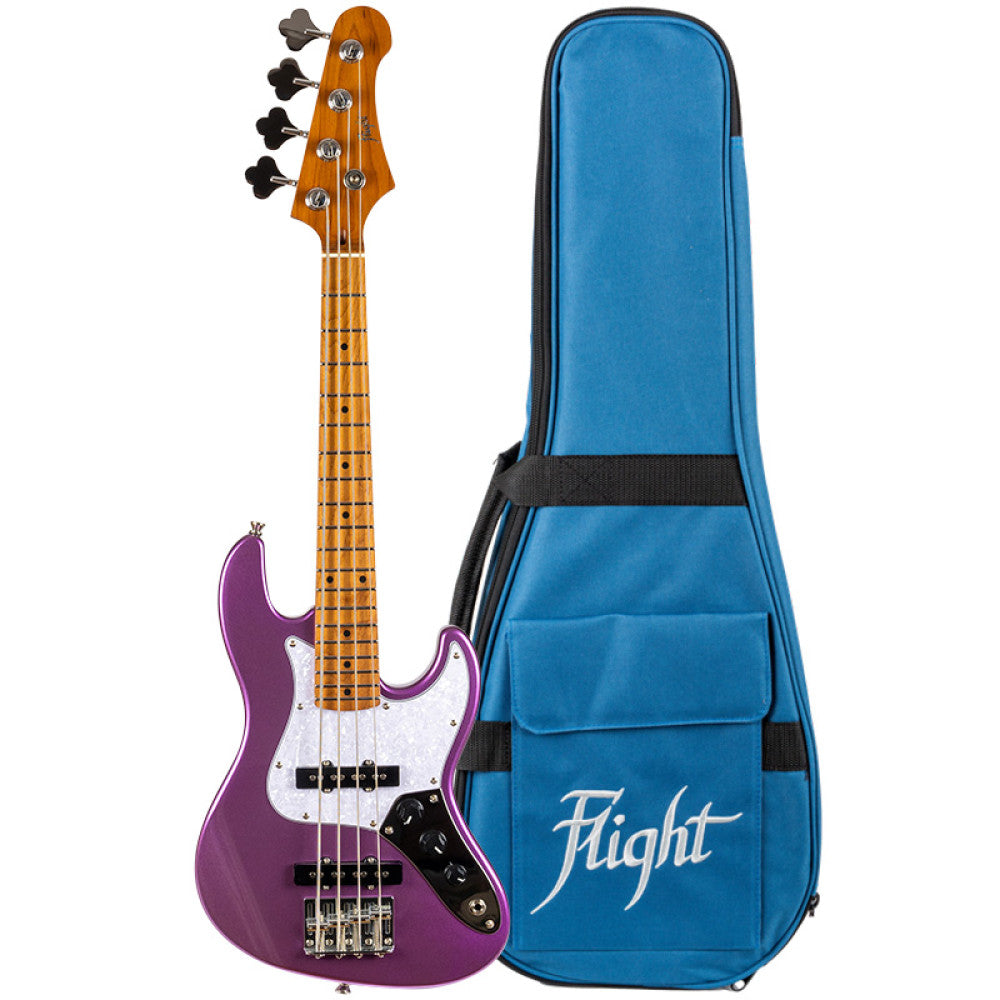 Ukelele Bajo Flight Rock Mini Bass Purple_01