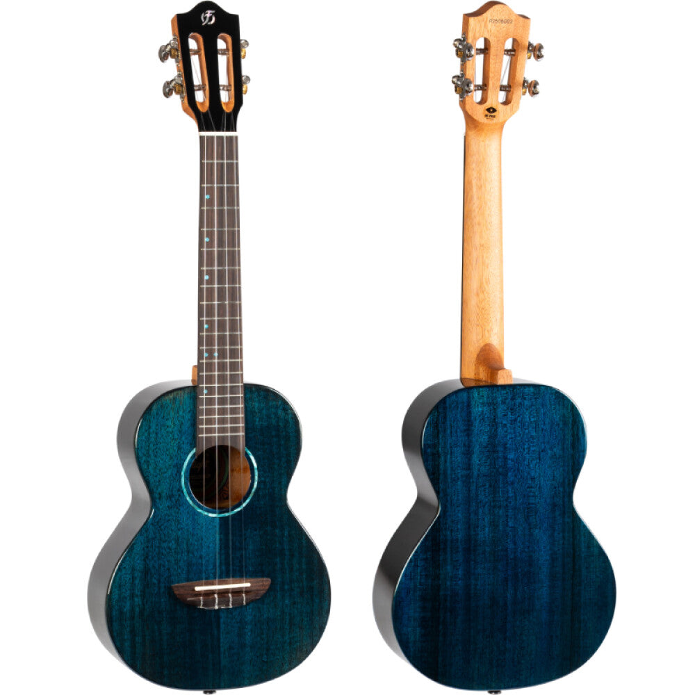 Ukelele Tenor Flight Princess Iris Tinta TDB Transparent Blue_02