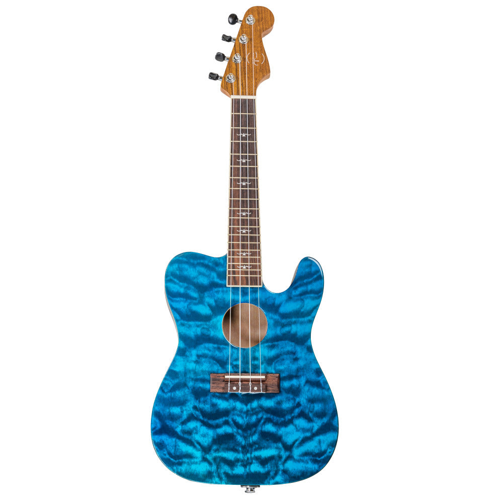 Ukelele Tenor Electrificado Bones BA-5TB Azul Transparente_01
