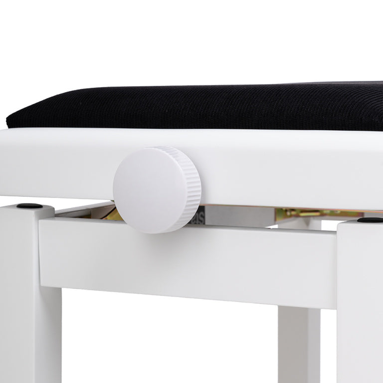 Banqueta Piano Stagg Blanco Mate Tapa Terciopelo Negro PB06G WHM VBK_05