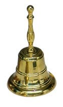 Campainha 109x180 mm. de bronze com cabo