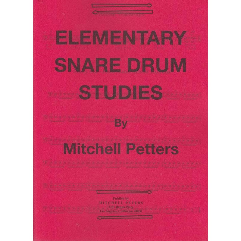 Elementary Snare Drum Studies. Peters, M.
