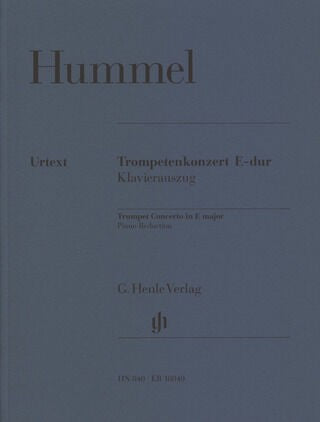 Concerto in E-flat Major for Trumpet. Pno.Red.(parts in C, B-flat, and E-flat). Hummel, J.N.