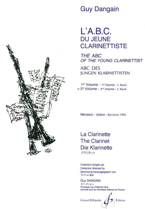 L'ABC du Jeune Clarinettiste Vol. 2. Dangain, G.