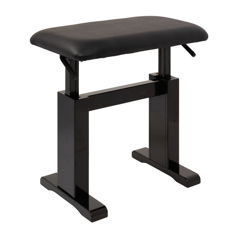 Banqueta Piano Hidraulica Stagg Negro Brillo Tapa Vinilo Negro PBH 780 BKP SBK_03
