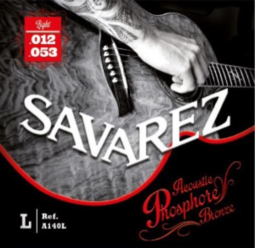 Juego Cuerdas Guitarra Acustica Savarez A140L Phosphore Bronze 012-053