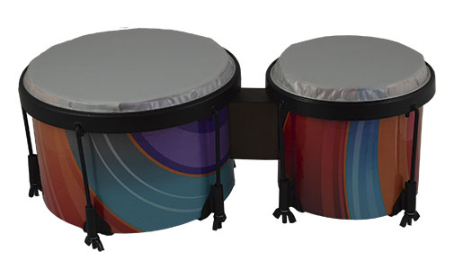 Bongo Escolar Samba Parches Poliester y Tensores 546SM
