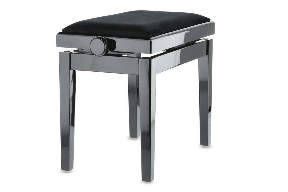 Piano Bench Deluxe Glossy Black