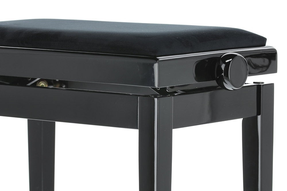 Banqueta Piano Deluxe Negro Brillante