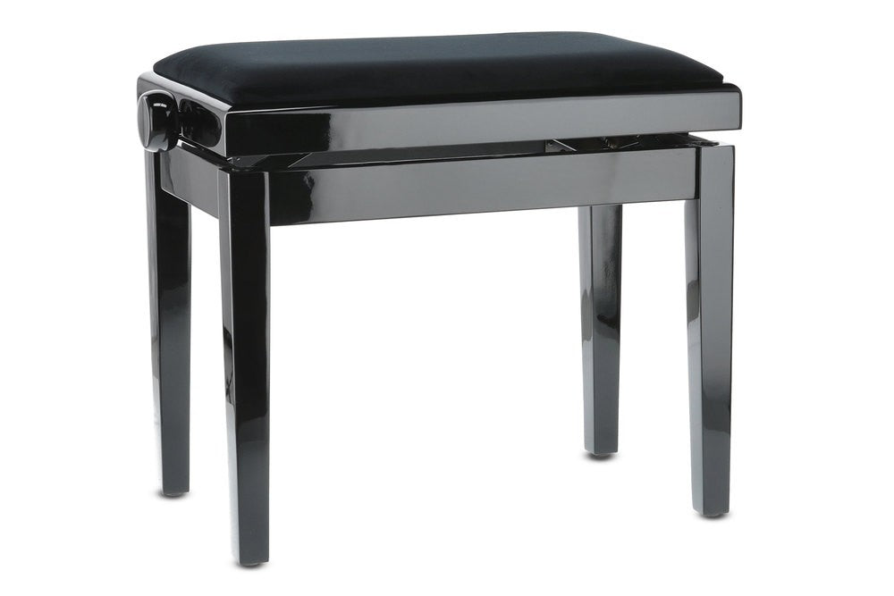 Banqueta Piano Deluxe Negro Brillante