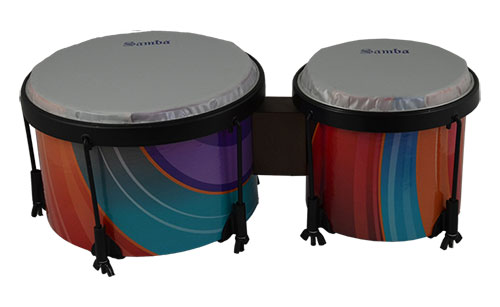 Bongo Escolar Samba Parches Poliester y Tensores 548SM