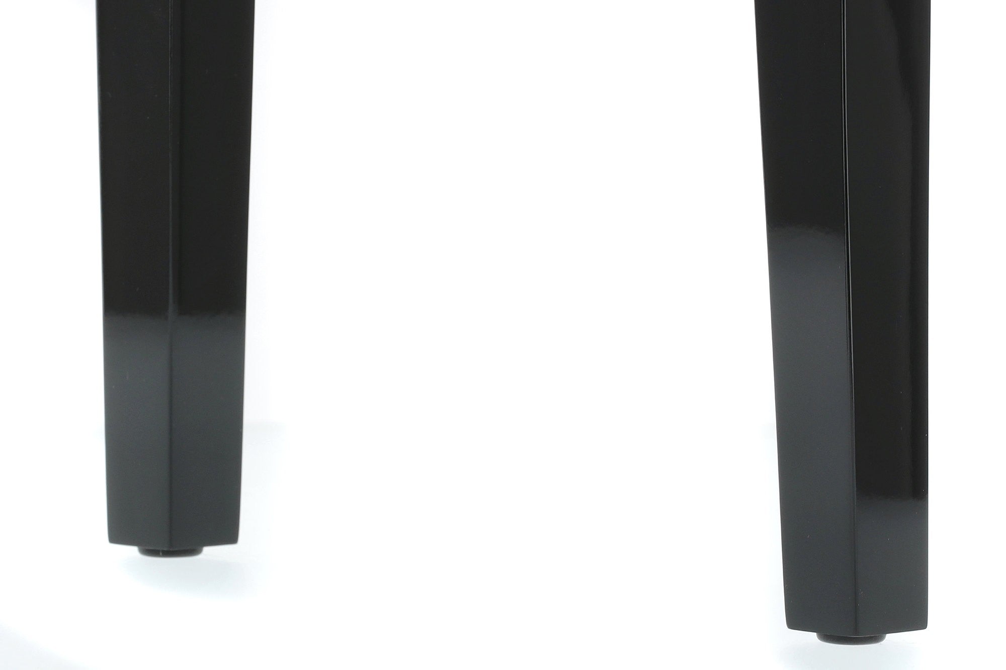 Deluxe Piano Bench with Compartment, Gloss Black