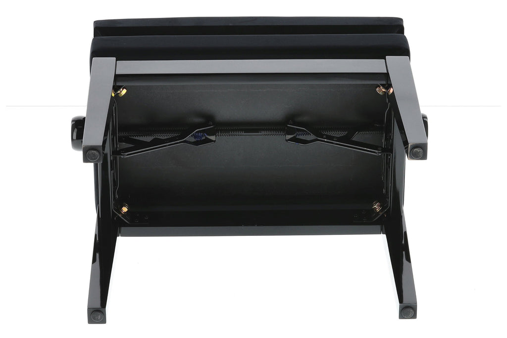 Banqueta Piano Deluxe Compartment Negro Brillante