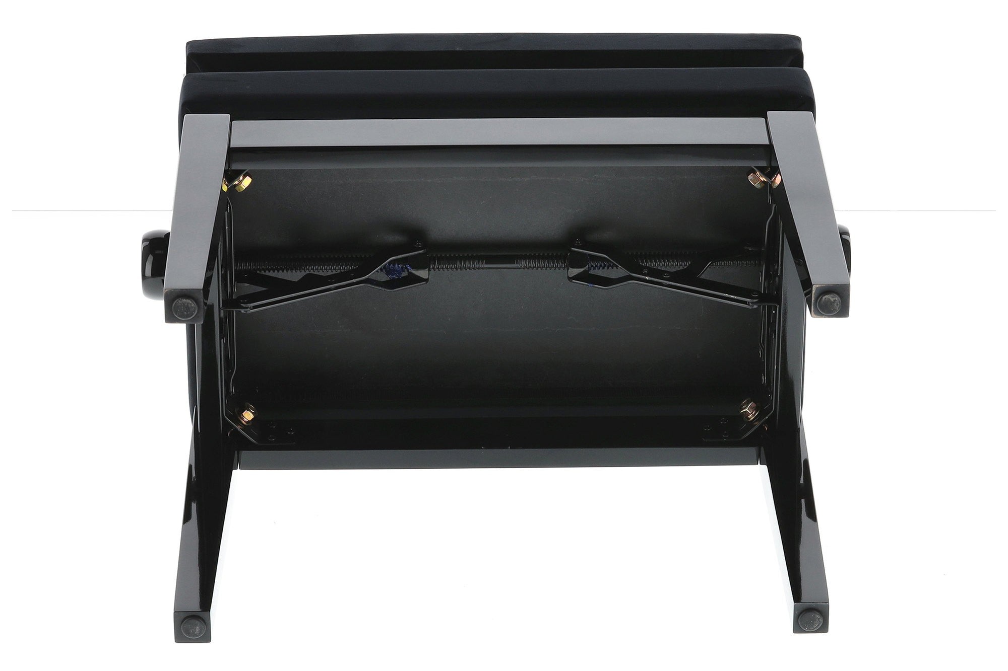 Banqueta Piano Deluxe Compartment Negro Brillante