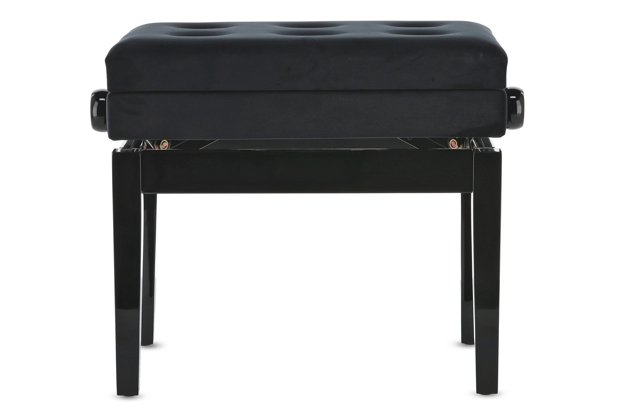 Banqueta Piano Deluxe Compartment Negro Brillante