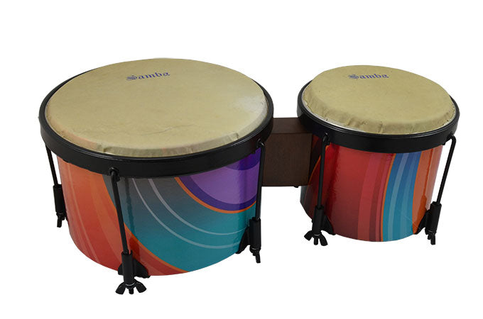 Bongo Escolar Samba Parches Piel y Tensores 549SM