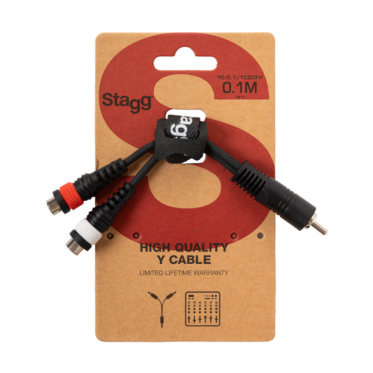 Cable Audio Stagg RCA 0.1m YC-0,1/1C2CFH