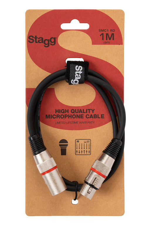 Cable Audio Stagg XLR 1m S-Series SMC1 RD