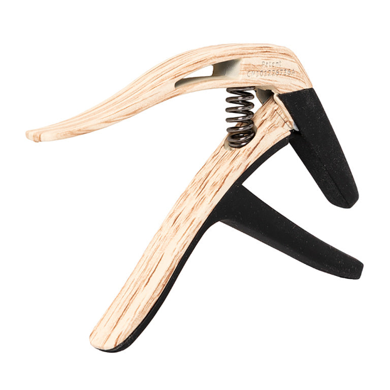 Cejilla Trigger Stagg Curva Guitarra Acustica y Electrica Imitacion Madera Clara SCPX-CU CLWOOD_02