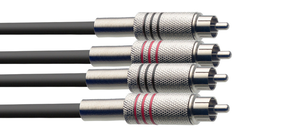 Cable Instrumento Stagg RCA 3m S-Series STC3C