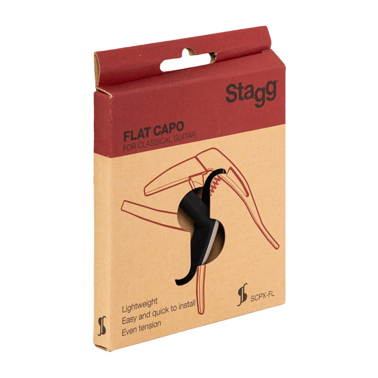 Cejilla Trigger Stagg Plana Guitarra Clasica Cromada SCPX-FL CR_04