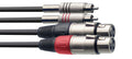 Cable Instrumento Stagg XLR - RCA 3m S-Series STC3CMXF